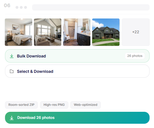 Download a room-sorted, high-resolution listing gallery